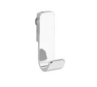 WENKO Crochet Mural Premium, Lot de 2 pièces - Set de 2, Plastique (ABS), 2 x 7.5 x 4 cm, Chromé