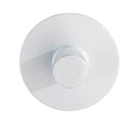 WENKO Crochet Savona Blanc Mat Acier INOX - Crochet Porte-Serviette, Crochet pour vêtements, autoadhésif, Acier Inoxydable, 5 x 2 x 5 cm, Blanc