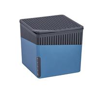 WENKO Déshumidificateur Cube 1000 g, pour pièces jusqu’à 80 m³, elimine l'humidité, anti moississure, sans électricité, silencieux, rechargeable, bleu