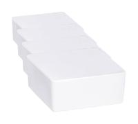 WENKO Déshumidificateur d'intérieur Cube - recharge de 1000 g, Chlorure de calcium, 12 x 5 x 12 cm, Blanc (Lot de 4)