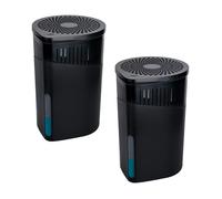 WENKO Déshumidificateur DROP | Lot de 2 appareils | Absorbeur d'Humidité et Odeurs | Salle de Bain, Chambre - jusqu'à 80m³ | Noir
