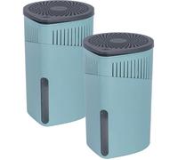 WENKO Déshumidificateur DROP | Lot de 2 appareils | Absorbeur d'Humidité et Odeurs | Salle de Bain, Chambre - jusqu'à 80m³ | Bleu