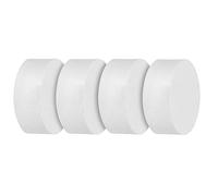 WENKO Déshumidificateur Mod. Prisma Recharge Vanille 4x500g | Absorbeur d'humidité Chimique pour Un air sain | Anti-humidité avec Calcium chlorure | 10 x 4 x 10 cm | Blanc
