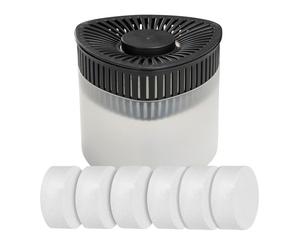 WENKO Déshumidificateur PRISMA | Absorbeur d'Humidité + 6 Recharges à granulés x 500g | Chambre, Salon jusqu'à 40m³ | Transparent