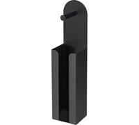 WENKO Distributeur de papier toilette Agira Debout Support Garniture Acier Noir Culotte