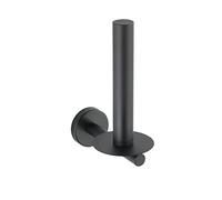 WENKO Distributeur de rouleaux de papier toilette Bosio Black mat acier inoxydable pour le montage mural Mat