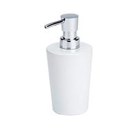 WENKO Distributeur de Savon Coni Blanc céramique - Distributeur de Savon Liquide Capacité: 0.3 l, Céramique, 9.2 x 16.4 x 7.8 cm, Blanc
