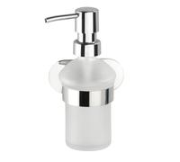WENKO Distributeur de savon Doseur liquide Montage mural Salle de bain OREA SHINE sans percer