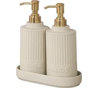WENKO Distributeur de savon et de liquide vaisselle Mod. Heidi, avec plateau
