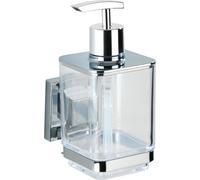 WENKO Distributeur de savon QUADRO liquide sans percer salle de bain WC 330 ml