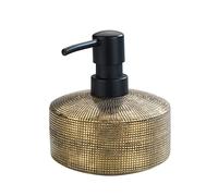 Wenko Distributeur de savon Rivara 400 ml céramique haut de gamme doré rechargeable