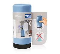 WENKO Distributeur Liquide Vaisselle Easy Squeez-e, Bleu, Silicone, 250 ml, Ø: 6 x 14 cm
