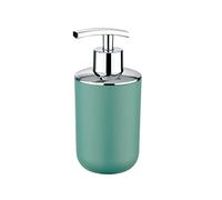 WENKO Distributeur Savon Liquide, Porte Savon Liquide, Brasil, Vert, Pet incassable, 320 ML, 7.3 x 16.5 x 9 cm