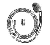 WENKO Douchette lavabo universelle | Douchette anti-calcaire avec flexible inox de 150 cm | Installation rapide avec Easy-Clip | Dimensions (L x H x P) 170 x 3,5 x 6,5 cm | Chromé argenté