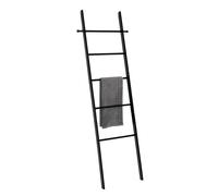 Wenko - Echelle porte-serviette design bambou Suri - L. 43 x H. 170 cm - Noir