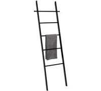 Wenko Échelle porte-serviettes Suri en bambou véritable 43 x 170 x 33 cm Noir