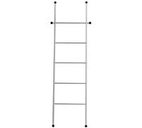 WENKO Echelle Porte Serviette Viva, Echelle décorative Porte serviette 5 niveaux, Acier Inox, 52x158x3 cm, mat