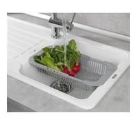 Egouttoir pour évier extensible Denvers - L. 30/39 cm - Gris