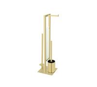 Wenko Rivalta porte-papier toilette avec brosse wc doré 26034100