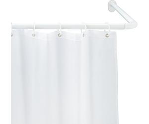 WENKO Equerre de douche Barre de rideau de baignoire UNIVERSELLE 25 mm Système enfichable