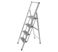 WENKO Escabeau escabeau escamotable 4 marches ménage extensible escabeau
