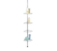 Etagère d'angle de douche - Inox - H. 56/275 cm Argenté