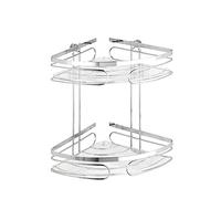 WENKO Étagère d'angle Salle de bains Suspension douche Étagères Premium Acier inoxydable Rangement WC invités