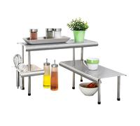 Wenko Étagère d'angle cuisine Massivo Trio - Argent