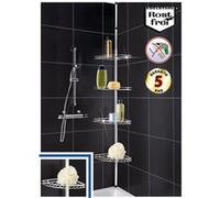 Wenko - Etagère d'angle de douche - Inox - H. 56/275 cm Multicolore G