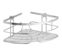 WENKO Etagère d'angle douche murale, étagère angle salle de bain, Premium, Acier Inox, 26,5x10x19 cm, Brillant