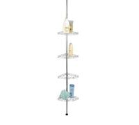 WENKO Etagère d'angle télescopique 4 tablettes inox douche 56-275cm avec 4 tablettes