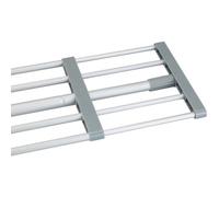 Wenko - Etagère De Rangement Télescopique Pour Placard Ou Dressing, Range Chaussure, Portant Vêtement, Aluminium, 70-120x3x23 Cm, Argent