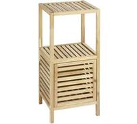 Wenko - Etagère de salle de bain en bois Norway - L. 39,5 x H. 86 cm - Marron noix - NORWAY Marron G