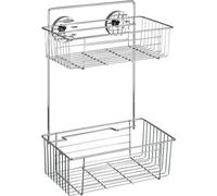 WENKO Étagère murale BARI Rangement douche Accessoires salle de bain WC sans percer