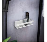 WENKO Tablette murale Turbo-Loc® Genova Blanc mat en acier inoxydable de haute qualité Blanc