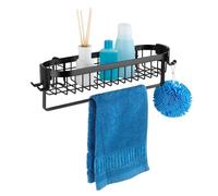 Wenko - Etagère murale de salle de bain indus Classic - L. 35 cm - Noir