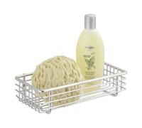 WENKO Etagère murale salle de bain droite Milano, panier de douche fixation murale, acier - plastique, 25x6x12 cm, chromé