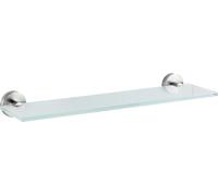 WENKO Etagère murale verre fond inox mat Accessoires de salle de bains WC invités BOSIO