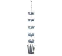 WENKO Étagère télescopique pour Chaussures et Bottes Achilles - Porte-Chaussures pour 30 Paires de Chaussures et 6 Paires de Bottes, Métal Peint par poudrage, 30 x 100-300 x 30 cm, Blanc