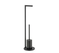 Wenko Ferla porte-papier toilette avec brosse wc noir 25675100