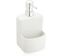 Wenko Distributeur de liquide vaisselle Festival 380 ml porte-éponge blanc 3620115100