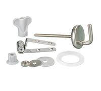WENKO Fixation abattants de WC acier inox - set de rechange, Acier inoxydable, Mat