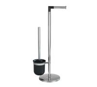 WENKO Garniture de WC Parus Stand Brosse pour WC Garniture de WC Support de rouleau de papier