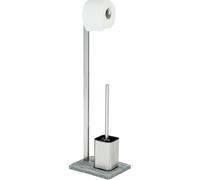 WENKO Garniture de WC sur pied GRANIT Toilettes Brosses Rouleaux de papier Support salle de bain