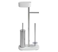 WENKO Garniture de WC sur pied Rivazza Porte-rouleaux de papier toilette Tablette salle de bain