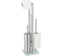 WENKO Garniture WC fermée Rivalta brosse en inox Salle de bains WC visiteurs