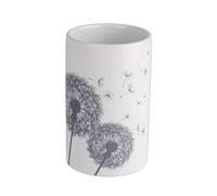 WENKO Gobelet Astera céramique - Porte-Brosse à Dents pour la Brosse à Dents et Le Dentifrice, Céramique, 7 x 11 x 7 cm, Blanc