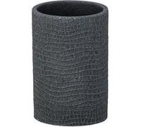 Gobelet de salle de bain design craquelé Peanut - Gris anthracite