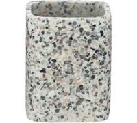 Wenko - Gobelet de salle de bain design Terrazzo - Gris - Terrazzo Gris G