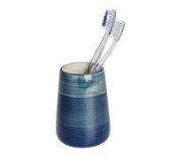 WENKO Gobelet Pottery pétrole - Porte-Brosse à Dents pour la Brosse à Dents et Le Dentifrice, Céramique, 8 x 11 x 8 cm, Pétrole